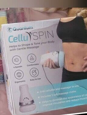 Cellu Spin Handheld Body Massager - Black/White